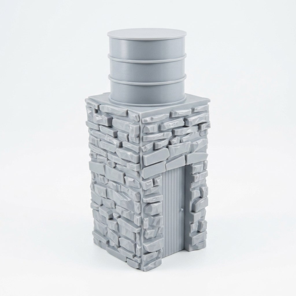 New Narrow Gauge Range: Slate Water Tower & Slate Footbridge